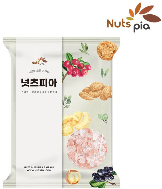 넛츠피아 히말라야 핑크솔트 굵은소금, 1개, 1kg
