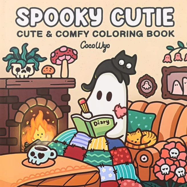 할로윈 색칠하기 책 COZY FRIENDS 선물을 위한 사랑스럽고 소름 끼치는 생물이 등장하는 성인과 청소년을, 11 StyleM