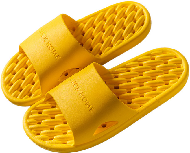 디티그린 미끄럼방지 물빠짐 월계 욕실화, 옐로우, 1개, 여성용 (230~245mm)