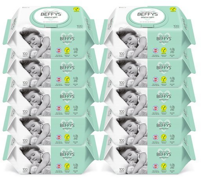 베피스 젠틀 소프트 물티슈 캡형 /비건인증, 1, 100매