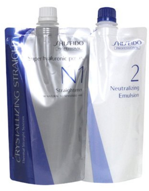 시세이도 크리스탈라이징 스트레이트 알파N 스트레이트너 400g (손상모), 크림중화제, 1개, 400ml