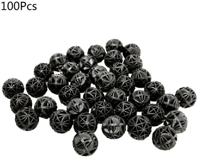 아쿠아리움 필터 바이오볼 100벌크 여과 시스템 필터 미디어 연못 어항 필터 재료 정수 공, A, 16mm contains cotton, 1개