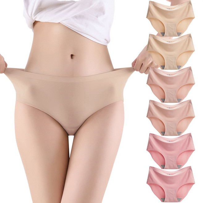마이메리제인 여성용 편안한 무봉재 노라인 심리스 팬티 6p