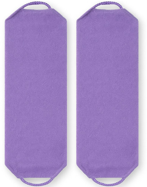 리앤리 대나무 친환경 등때밀이 롱 샤워타월, 2개, 1세트, 보라
