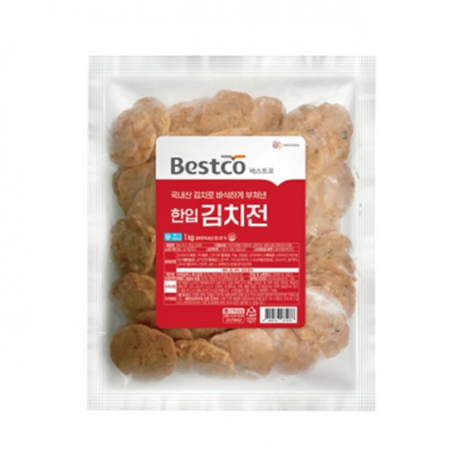 베스트코 한입 김치전 1kg, 1개