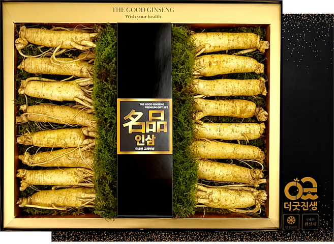 더굿진생 인삼선물세트 수삼선물세트 8종셋트, 1.15kg, 1세트, 5호(1150g 15~18뿌리)