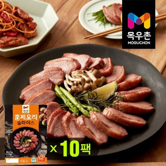 농협목우촌 오리훈제 슬라이스, 10개, 200g