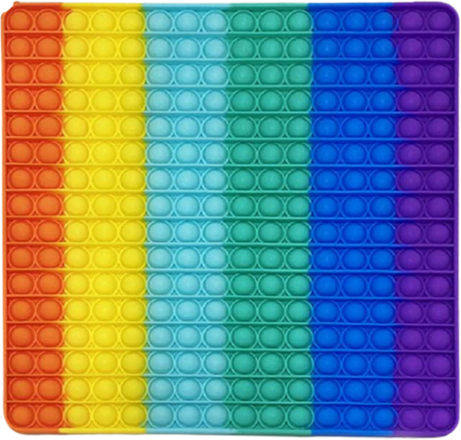 [푸쉬 팝] 30CM 레인보우 초대형 푸쉬 팝 버블 보드게임(모양 랜덤 발송), 1개