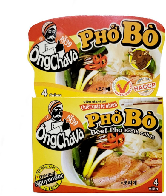 베트남 쌀국수 육수 큐브 포보 PHO BO, 1개, 75g
