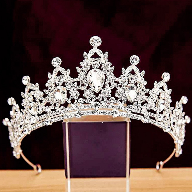 소미소 티아라 왕관 셀프웨딩 파티용품, 1개
