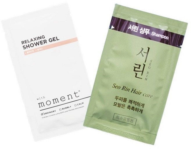 댕기 서린 샴푸50개+위드모먼트 바디워시(샤워젤)50개 일회용 휴대용 1회용, 1개