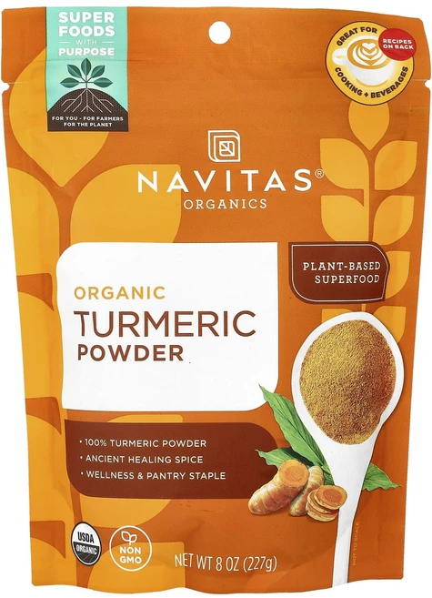 Navitas Organics 유기농 터메릭 파우더 224g(8oz), NavitasOrganics유기농터메릭파우더224g8o, 227g, 1개 - 쿠팡
