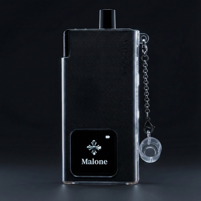 헤스티유 전자 담배용 투명 TPU 케이스 말론 전담 호환용, 1개