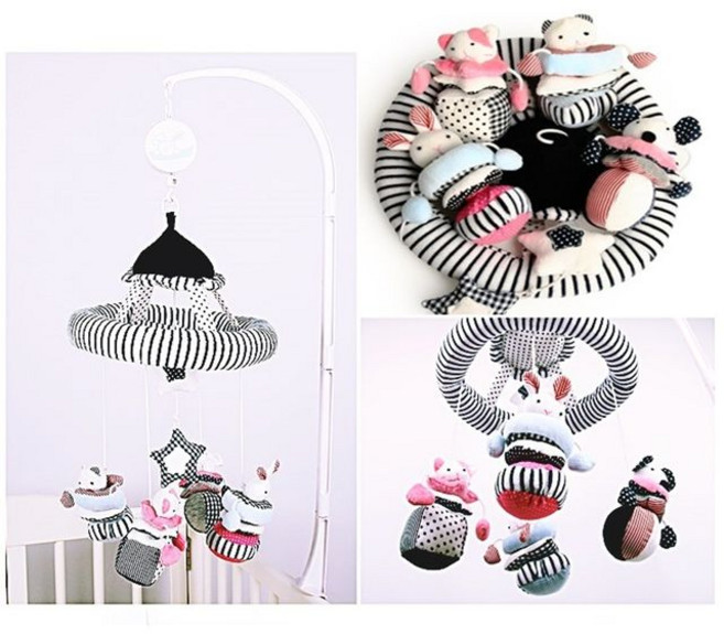 오르골 흑백모빌 도형 신생아모빌, 상세페이지 참조, 상세페이지 참조
