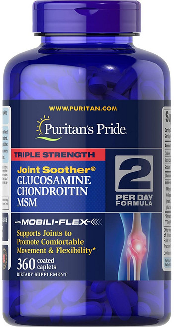 Puritans Pride 퓨리탄프라이드 콘드로이친 글루코사민 MSM 360정 chondroitin, 1개
