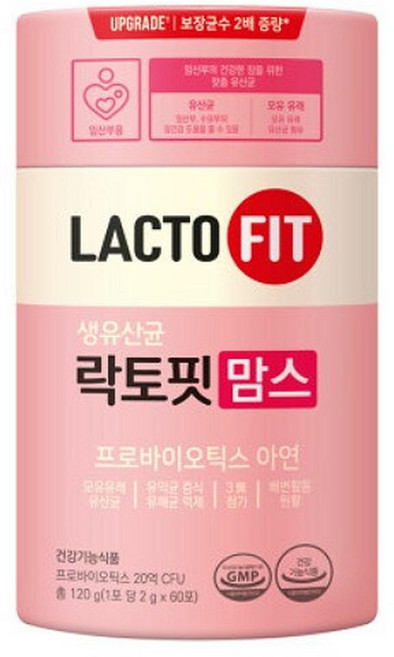 종근당건강 락토핏 생유산균 맘스 60포, 120g, 5개