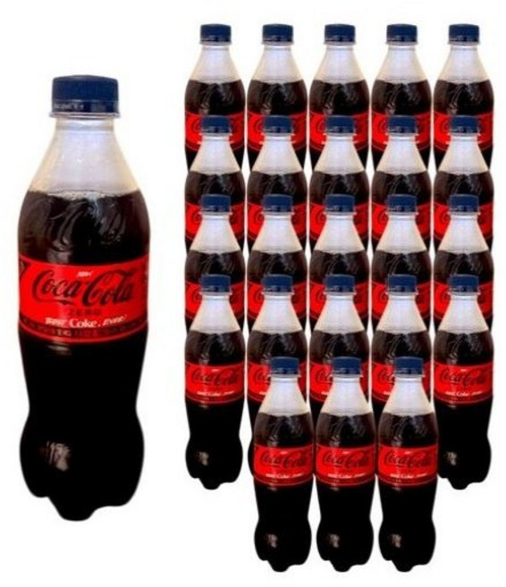 코카콜라 제로 페트, 500ml, 24개