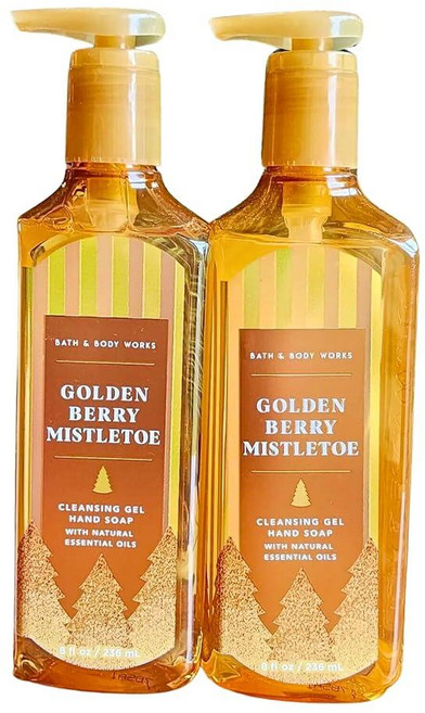 Bath & Body Works 클렌징 젤 핸드 솝 2팩 각 병 226.8g(8온스) (골든 베리 미슬토), Bath & Body Works 클렌징 젤 핸드 솝,, 226.8g