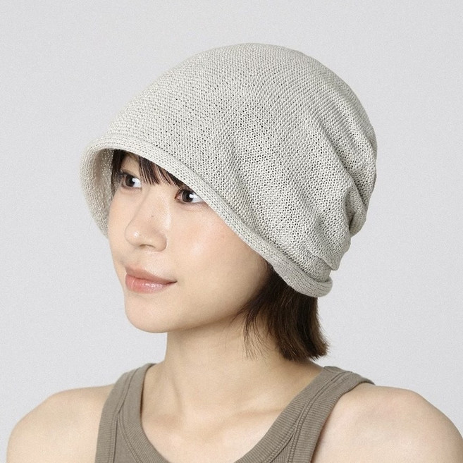 은무드 여름 데일리 통기성 니트 비니 모자