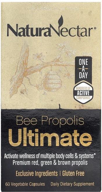 네츄라넥타 꿀벌 프로폴리스 얼티밋 베지 캡슐 60정, 1개 - 쿠팡