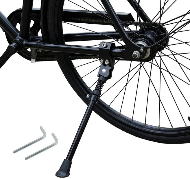 오퍼스트 자전거 킥스탠드 높이조절 사이드스탠드 거치대, 1개