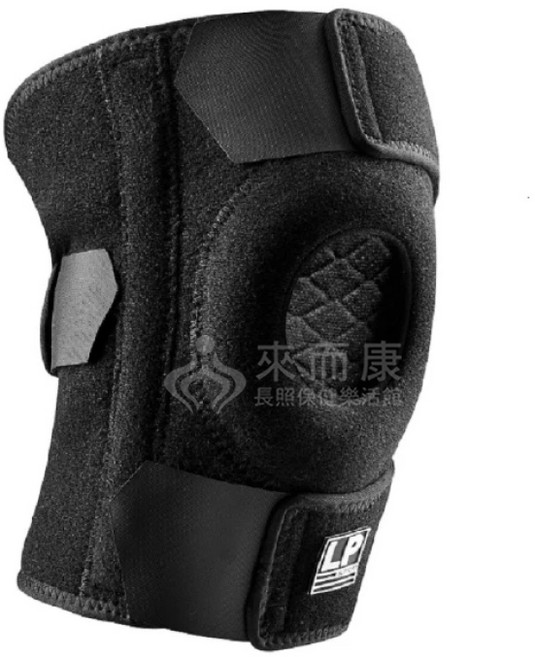 來而康 LP SUPPORT 威亘 肢體裝具 733CA R1 高透氣彈簧支撐型護膝 膝蓋護具, 1個, 黑色 單入販售,一般型(膝蓋圍 33~40.6cm), 黑色