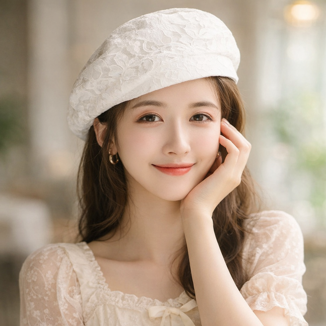 SODAM 화요일 베레모 빵모자 봄 여름 여성모자