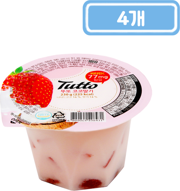 뚜또 코코딸기 230g, 4개