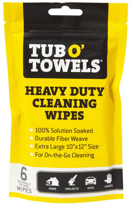 텁 오 타월 헤비 듀티 청소 물티슈 개별 포장 다중 표면 Tub O' Towels Heavy Duty Cleaning Wipes Individually Wrapped Mult, N/A, 1개