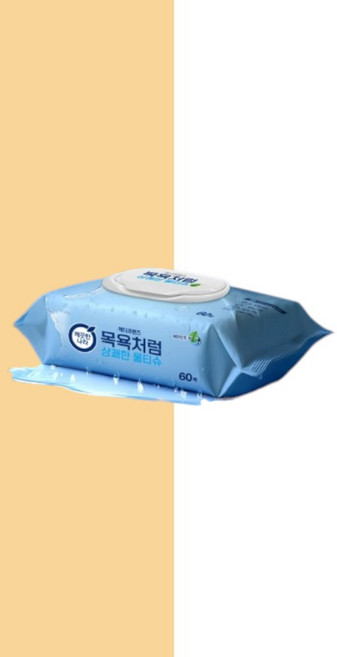 슈퍼대디 더클린 비데물티슈 60매 10팩., 60g