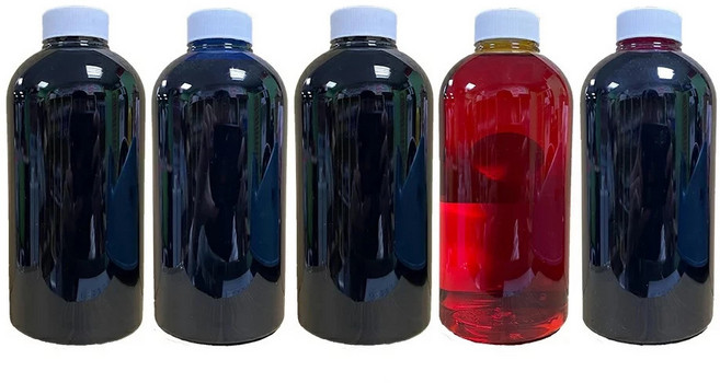 HP 寫真墨水 四色 五色一組 連續供墨 填充墨水, 1個, 五色一組,一組各550g, 五色一組, 一組各550g