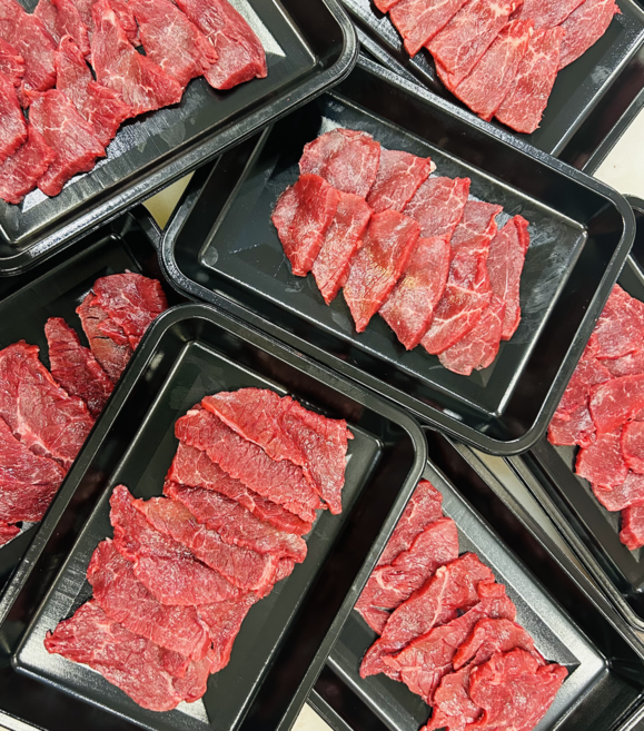 새마음푸줏간 근육꼬기 단백질식단&헬스 우둔살 홍두께살 안심 선별 개별포장 국내산 암소한우, 10개, 100g