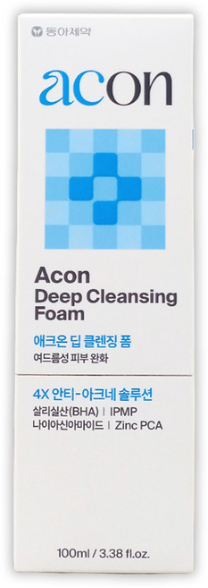 동아제약 애크온 딥 클렌징 폼 4X안티 아크네 솔루션 100ml 1개