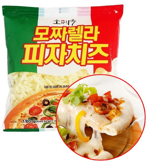동원 소와나무 모짜렐라 피자치즈, 1개, 180g