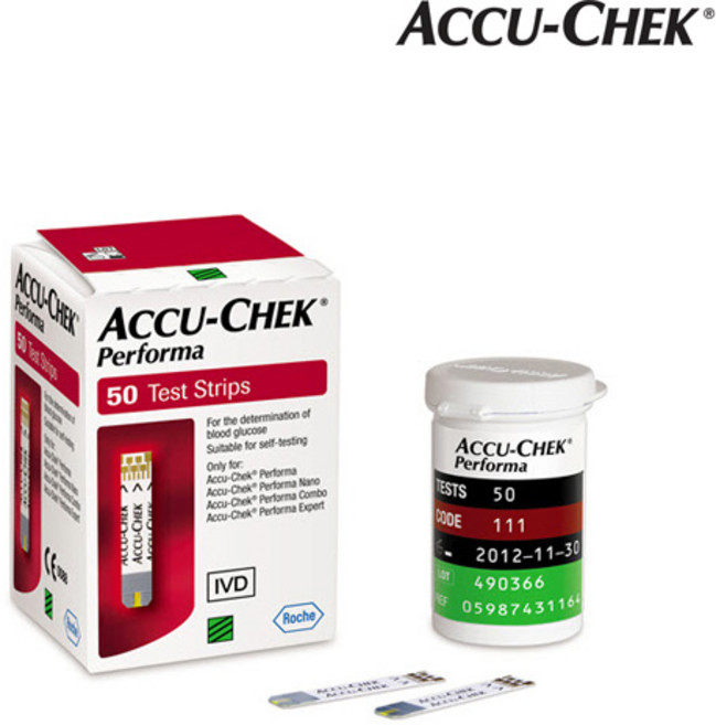 퍼포마 아큐첵 혈당시험지 50매, 1개