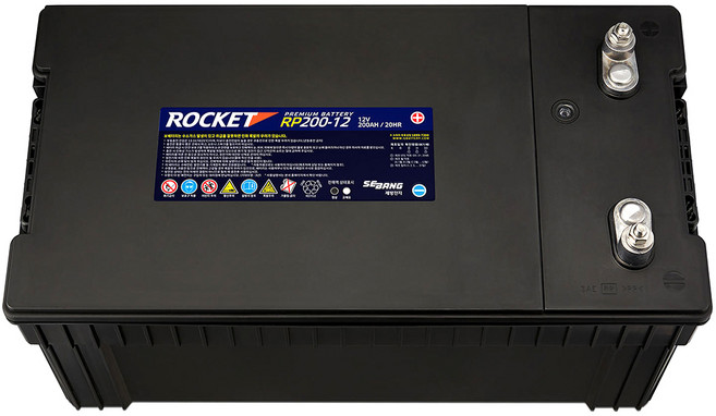 로케트 RP200 산업용배터리 RP200-12 (12V 200AH) UPS 정류기반 수배전반 산전용밧데리, 1개, 1개입