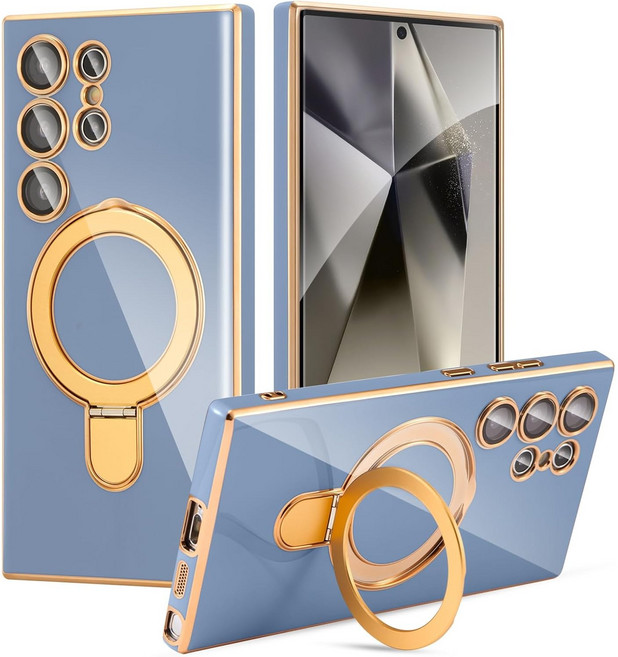 헤미션 S24/플러스/울트라 카메라 보호 맥세이프 거치대 케이스 렌즈 완전보호 SLP02