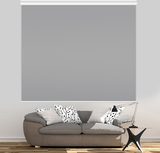 [아르테홈] 무지 암막(방염)롤스크린(그레이)