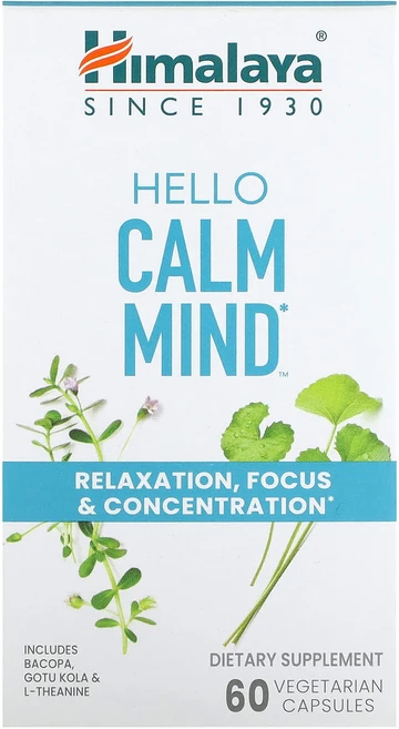 Himalaya Hello Calm Mind 베지 캡슐 60정, HimalayaHelloCalmMind베지캡슐60정, 1개 - 쿠팡