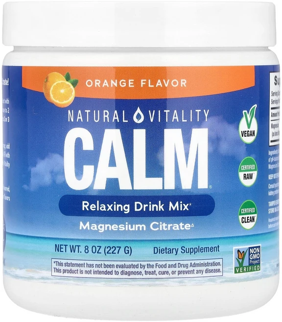 Natural Vitality 내추럴 바이탈리티 캄 8oz 227g 파우더 휴식영양제, 1개 - 쿠팡