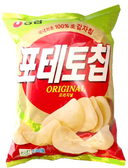 농심 포테토칩 오리지날 110g 16개입, 125g, 16개