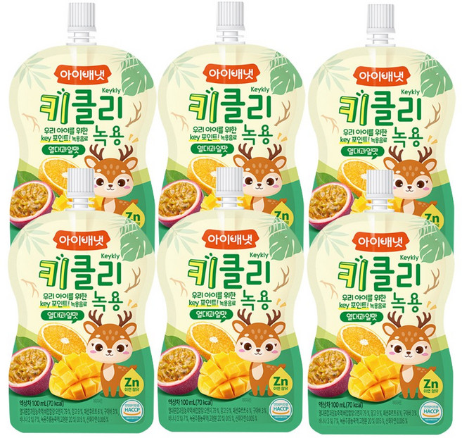 아이배냇 아동용 키클리 녹용, 6개, 100ml