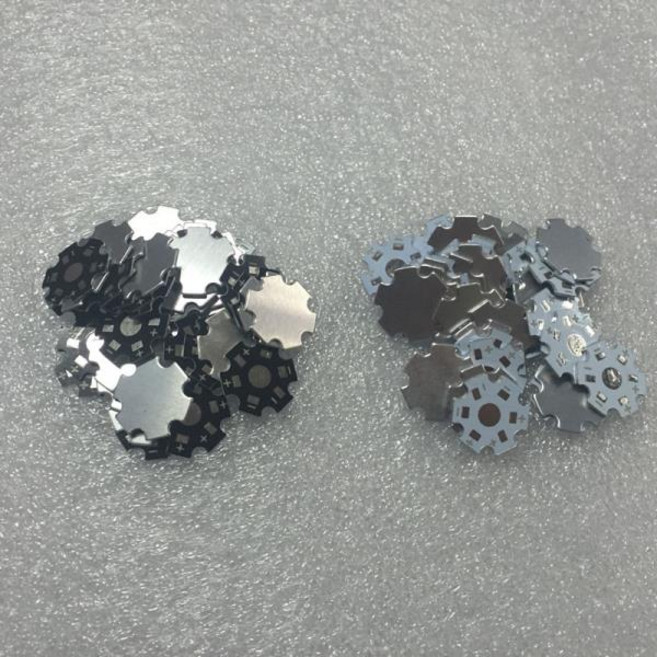 호환 1000pcs 500pcs 100pcs 50pcs LED 1W 3W 5W PCB 전원 LED 방열판 알루미늄 20MM 기본 플레이트 색상, 01 Black, 03 50PCS