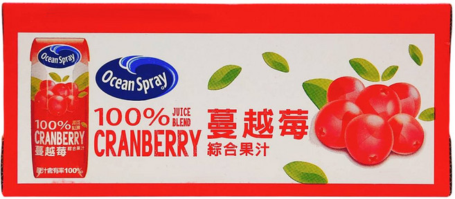 Ocean Spray 蔓越莓綜合果汁 無人工甜味劑、香料及防腐劑, 18, 250毫升