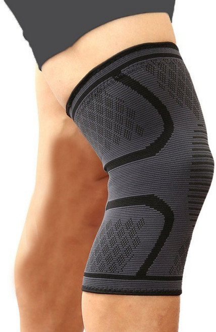 고탄력 무릎보호대 좌우세트 다용도 스포츠 쿠션 무릎 보호대 2개입 세트, 1세트, 블랙