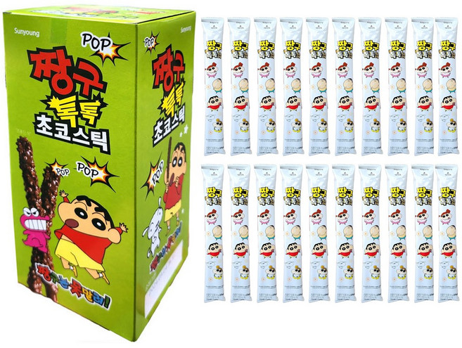 짱구 톡톡 초코스틱 360g 막대과자, 18g, 20개