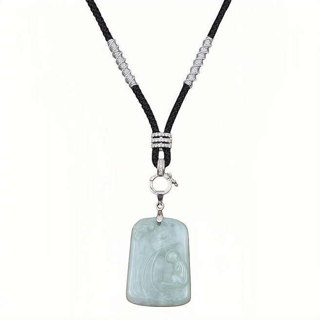 【昱晶閣】幸運結夾扣款手工編織項鍊繩 可調節掛繩吊墜繩 玉墜翡翠玉佩掛飾繩 防斷耐磨保色掛件 男女同款復古輕奢