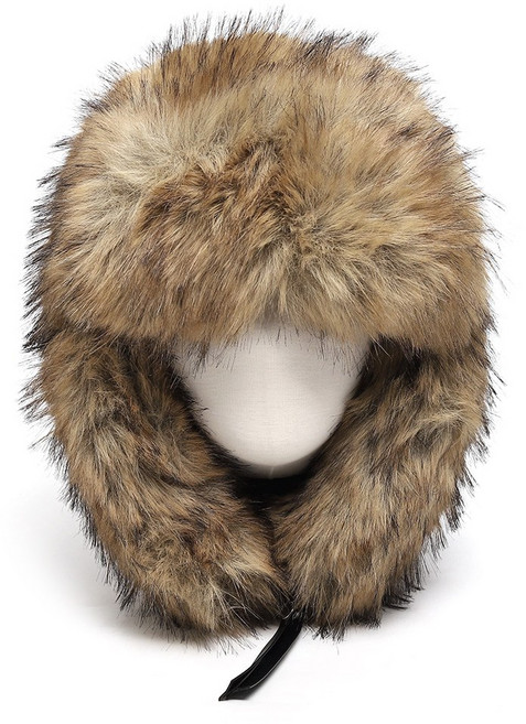 캡조아 풍성한 럭셔리 샤프카 와일드 퍼 귀달이 따뜻한 겨울 방한 모자 트루퍼햇