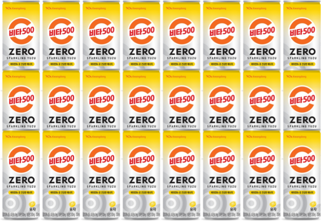 광동 비타 500 제로 유자 스파클링 저칼로리 유자향 250ml 24캔