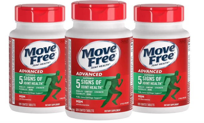 쉬프 무브프리 어드밴스드 글루코사민 1500mg 콘드로이친 MSM 코팅 120정 2+1 - 쿠팡